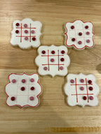 Valentines Day Tik-Tac-Toe Cookies