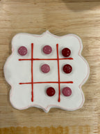 Valentines Day Tik-Tac-Toe Cookies