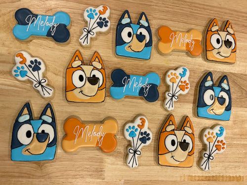 Bluey & Bingo Decorated Cookies