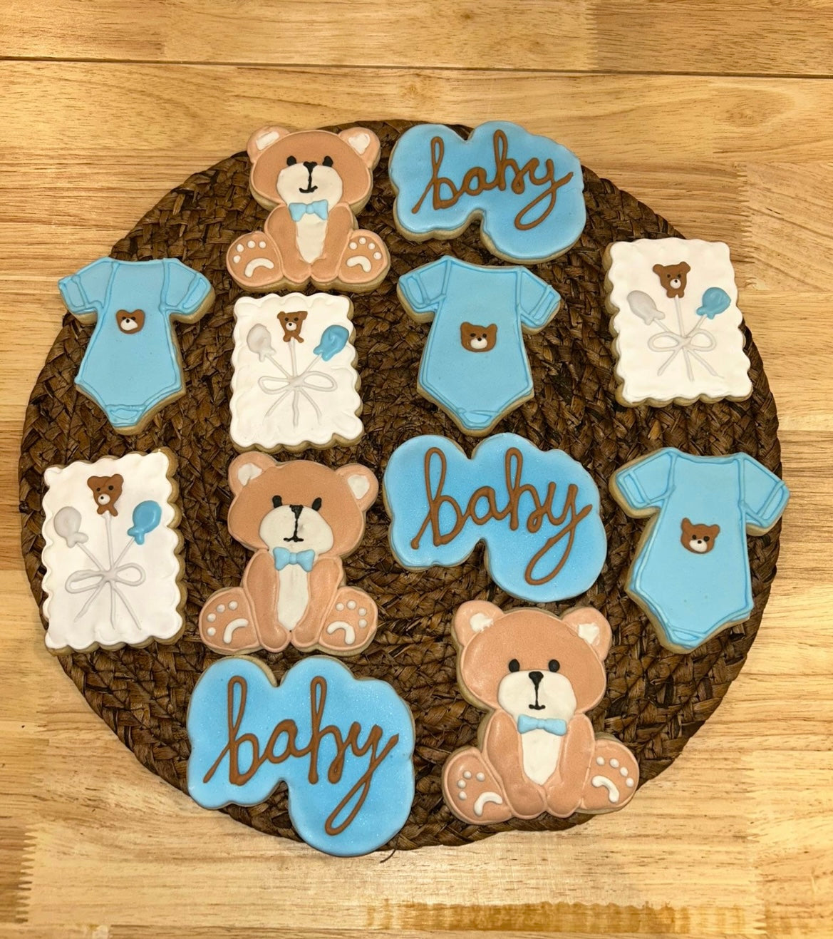 We Can Bearly Wait Decorated Cookies