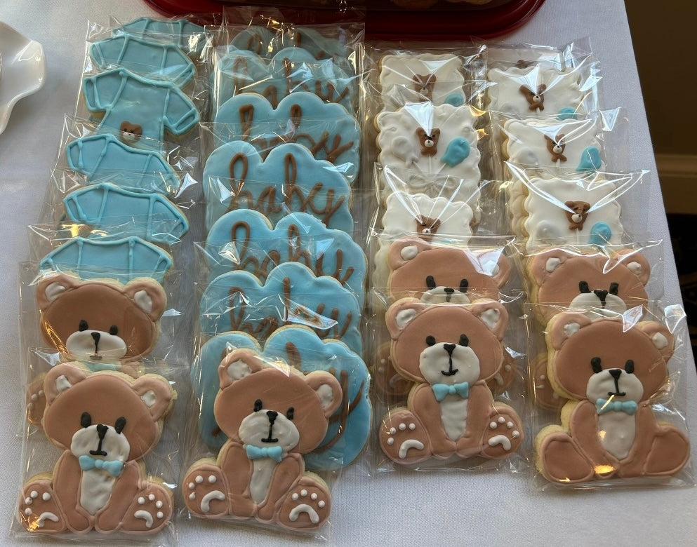 We Can Bearly Wait Decorated Cookies
