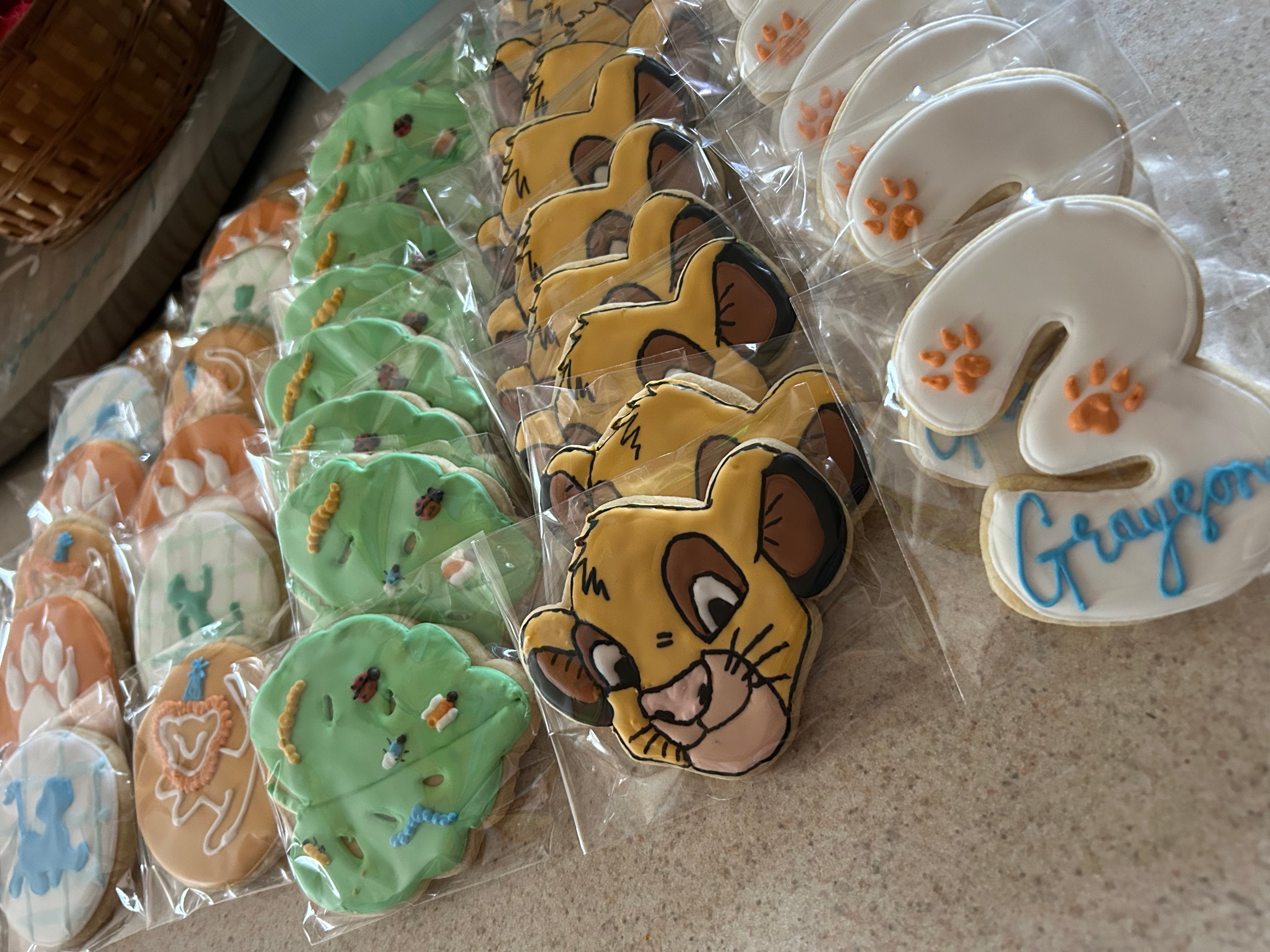 Lion King Decorated Cookies